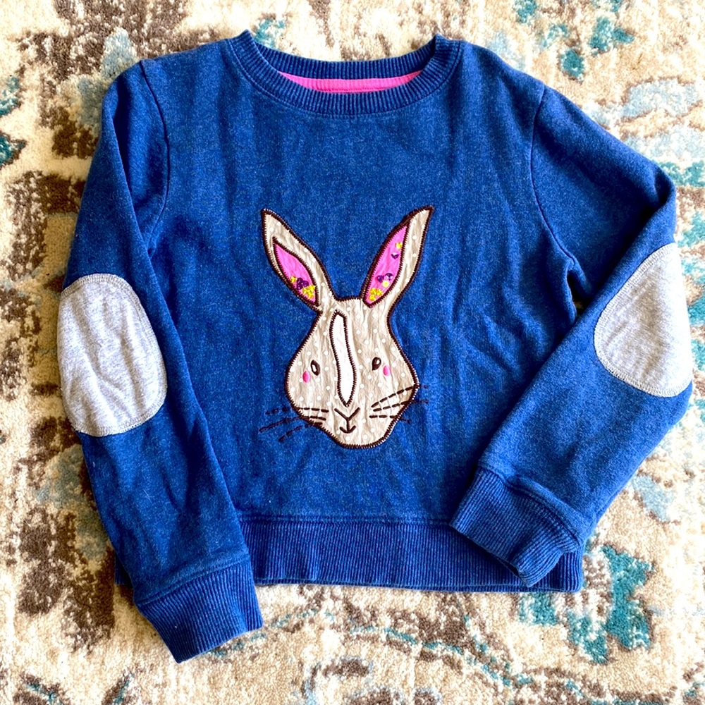 Mini Boden bunny sweatshirt